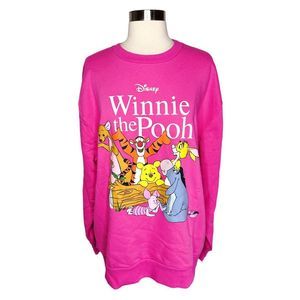 Disney Winnie the Pooh & Friends Crew Neck Sweatshirt - Size Large